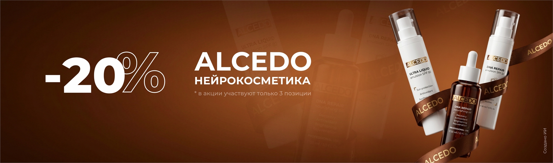 -20% ALCEDO НЕЙРОКОСМЕТИКА (эмульсия 50 и 80, масло)
