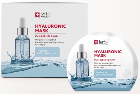 TETe Маска тканевая Hyaluronic Mask "Hydration & Revitalization" 1 шт. - фото 6103