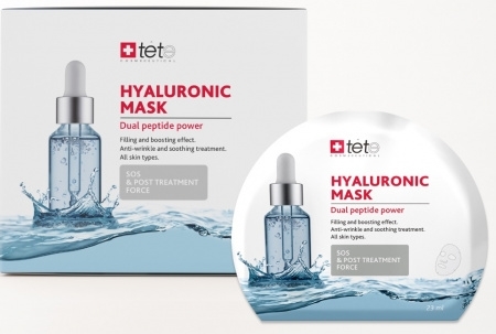 TETe Маска тканевая Hyaluronic Mask "SOS and Post treatment force" 1 шт. - фото 6104