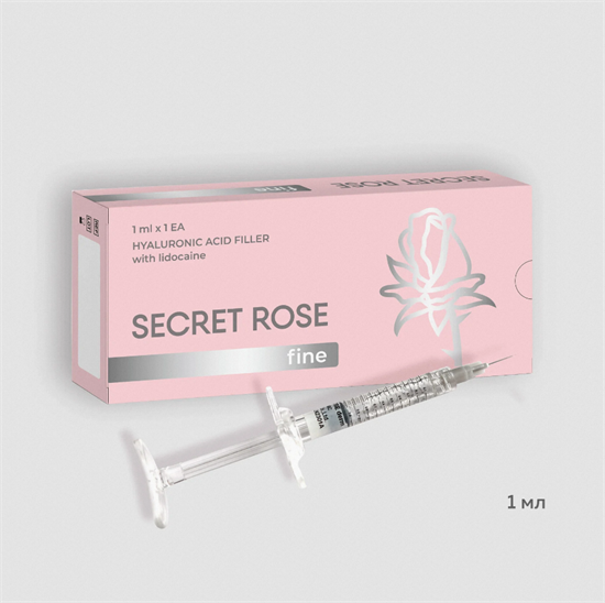 SECRET ROSE fine с лидокаином, шприц 1мл - фото 7012