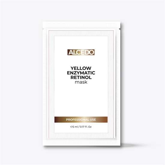 ALCEDO Желтая энзимная ретиноловая маска омолаживающая / YELLOW ENZIMATIC RETINOL mask, саше 5мл - фото 7149