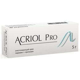 ACRIOL Pro крем (2,5% лидокаин + 2,5 прилокаин), 5г