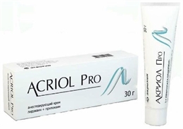 ACRIOL Pro крем (2,5% лидокаин + 2,5 прилокаин), 30г