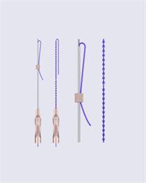 SR PDO Ког Скульпт на канюле-лопатке /Cog sculpt -L cannula 19G*100 (1пак/ 2 нити)