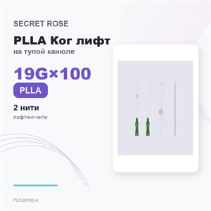 SR PLLA Ког лифт на тупой канюле /Cog lift –N cannula 19G*100 (1пак/ 2 нити) PLCQ9102-A