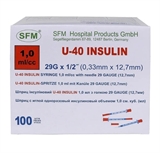 Шприцы 1,0мл Инсулин U-40 SFM, с интегрир.иглой 0,33*12,7- 29G уп.№10 - фото 6394